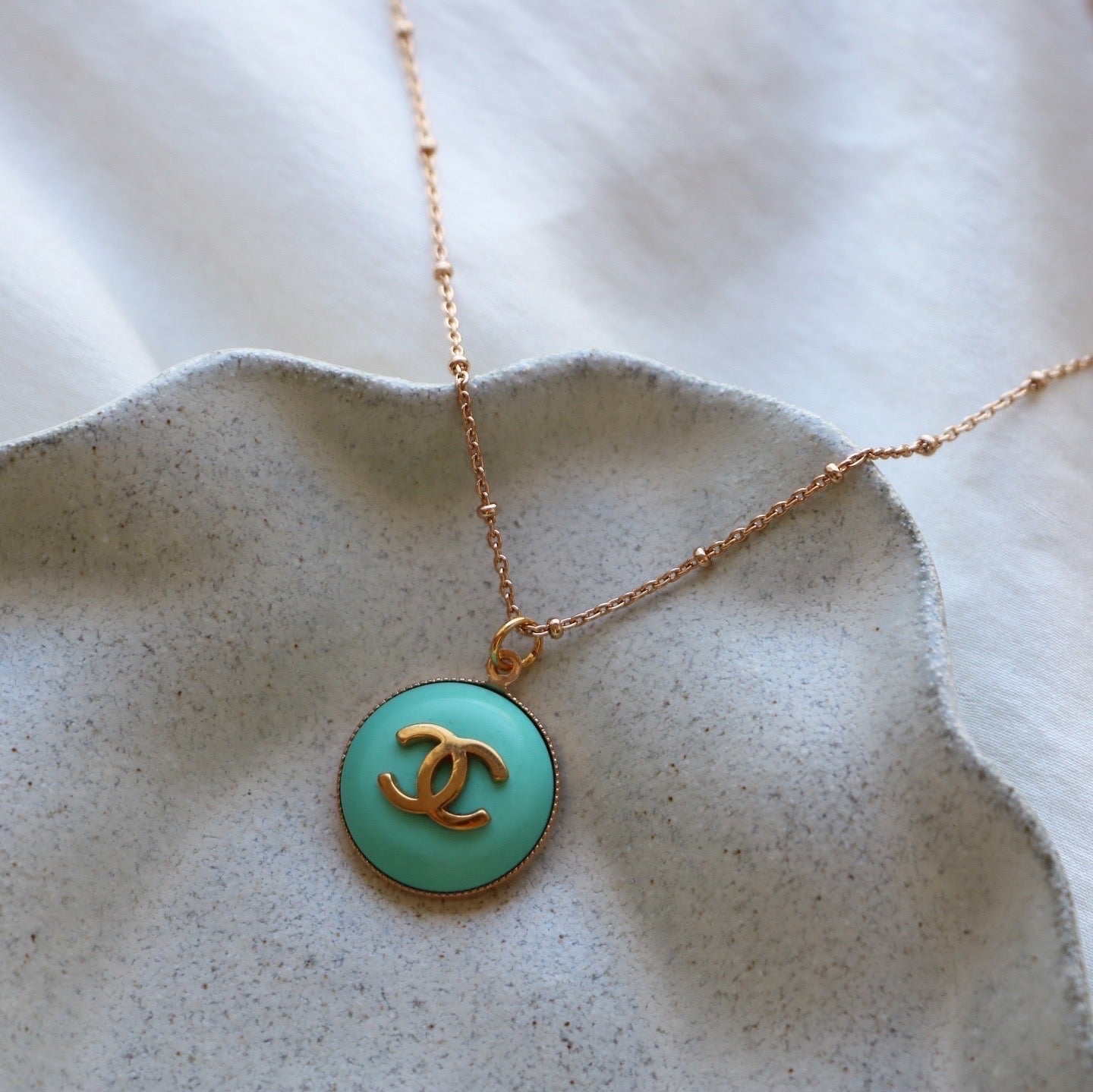 COLLIER UPCYCLÉ | TURQUOISE