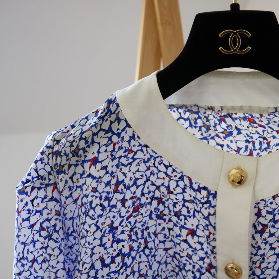 CHEMISE FLEURIE VINTAGE (ENSEMBLE)
