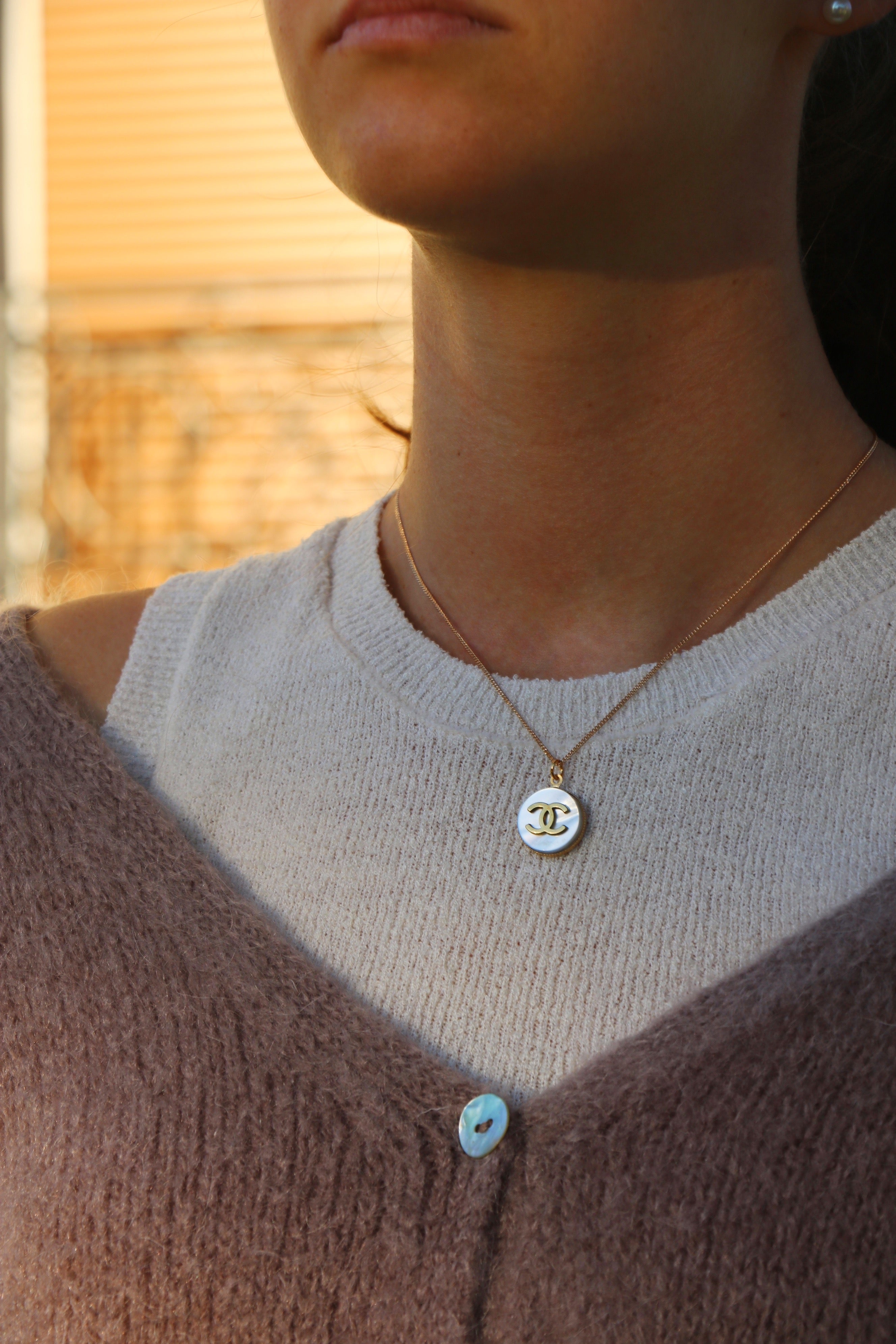 COLLIER UPCYCLÉ | BLANC NACRE RARE