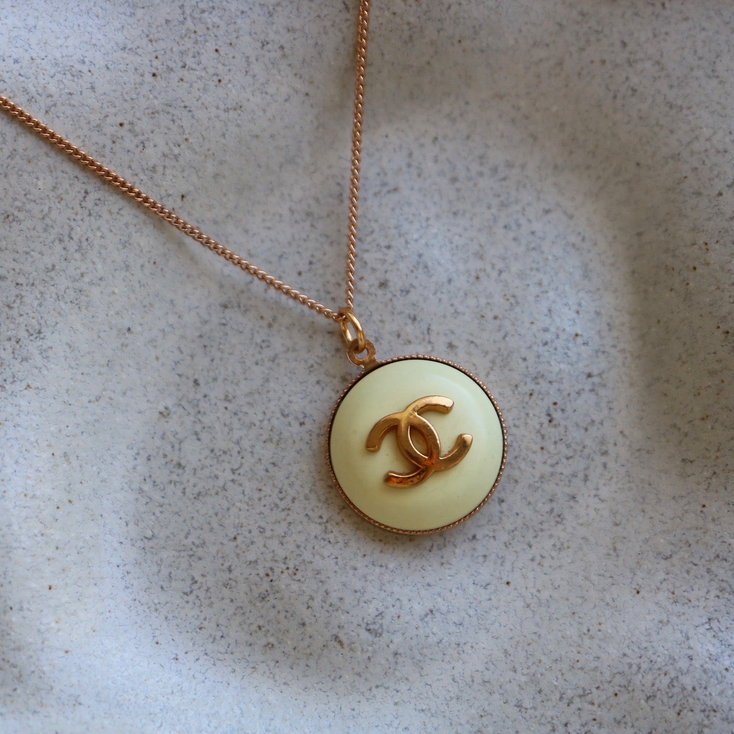 COLLIER UPCYCLÉ | JAUNE PASTEL RARE