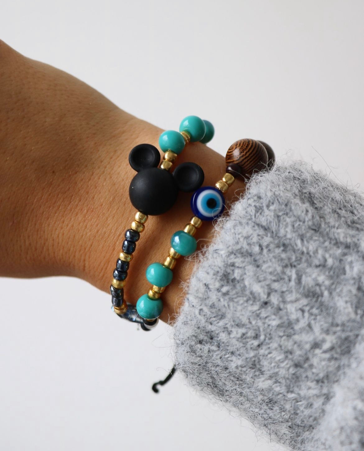 BRACELET PERLES "AZUR" N°1