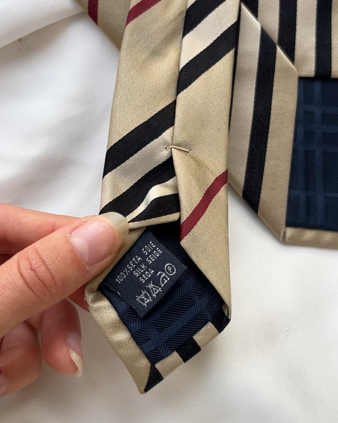 CHOUCHOU UPCYCLÉ BURBERRY | 100% SOIE