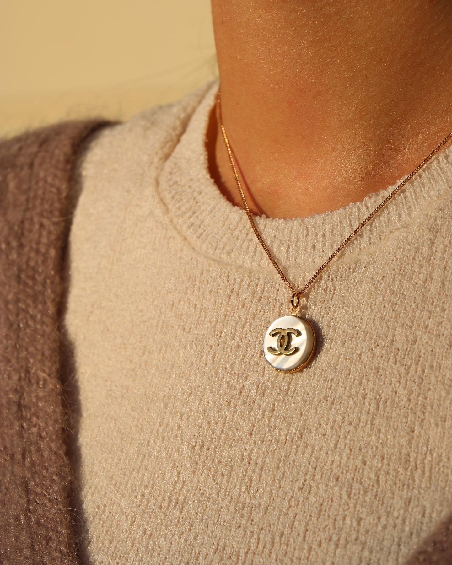 COLLIER UPCYCLÉ | BLANC NACRE RARE