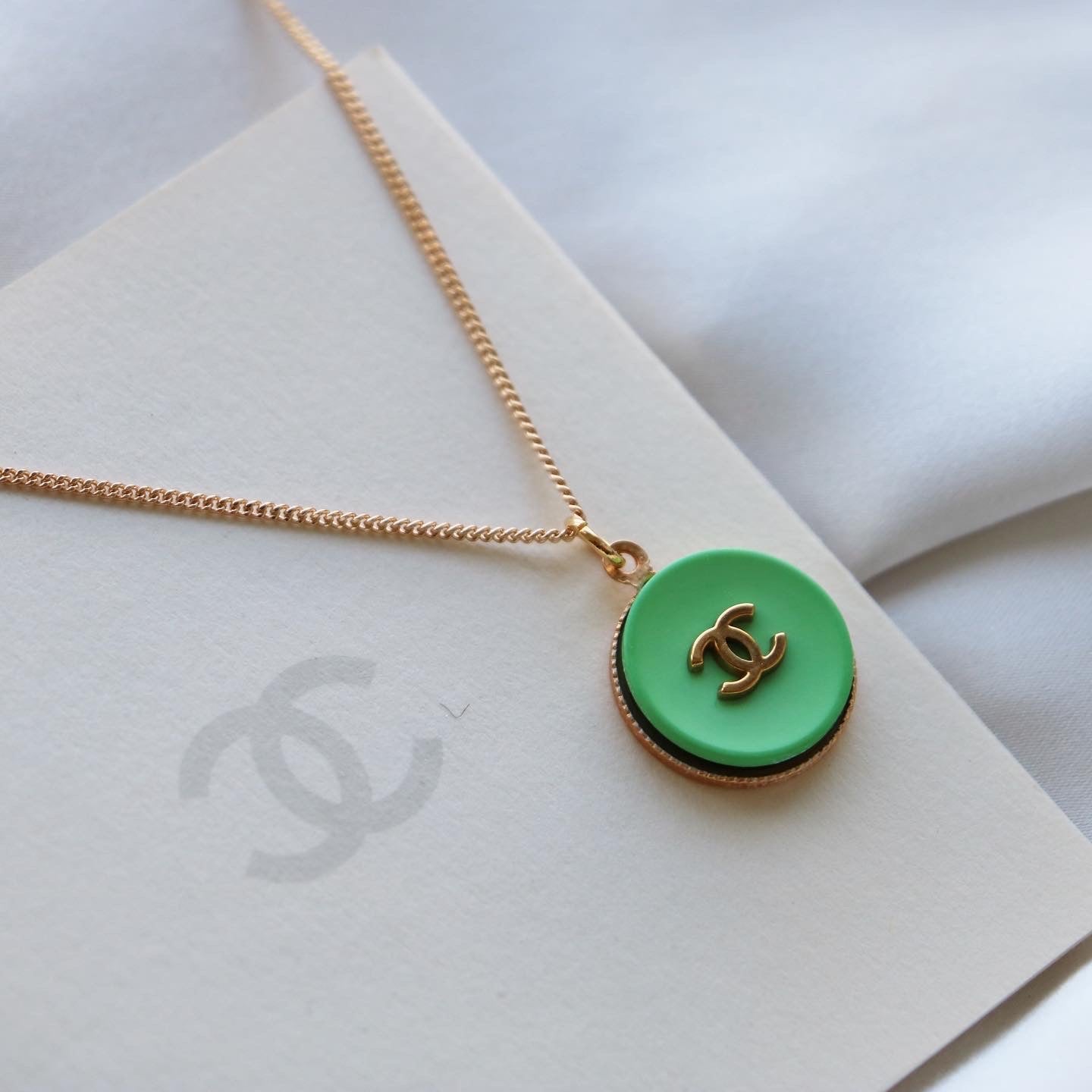 COLLIER UPCYCLÉ | VERT FLASHY