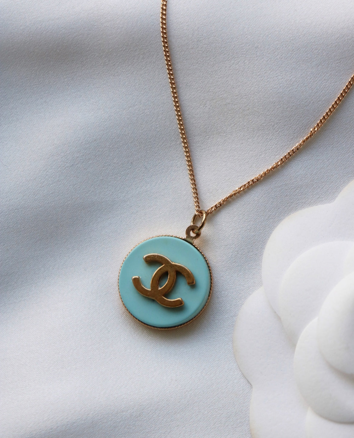 COLLIER UPCYCLÉ CHANEL | TURQUOISE RARE