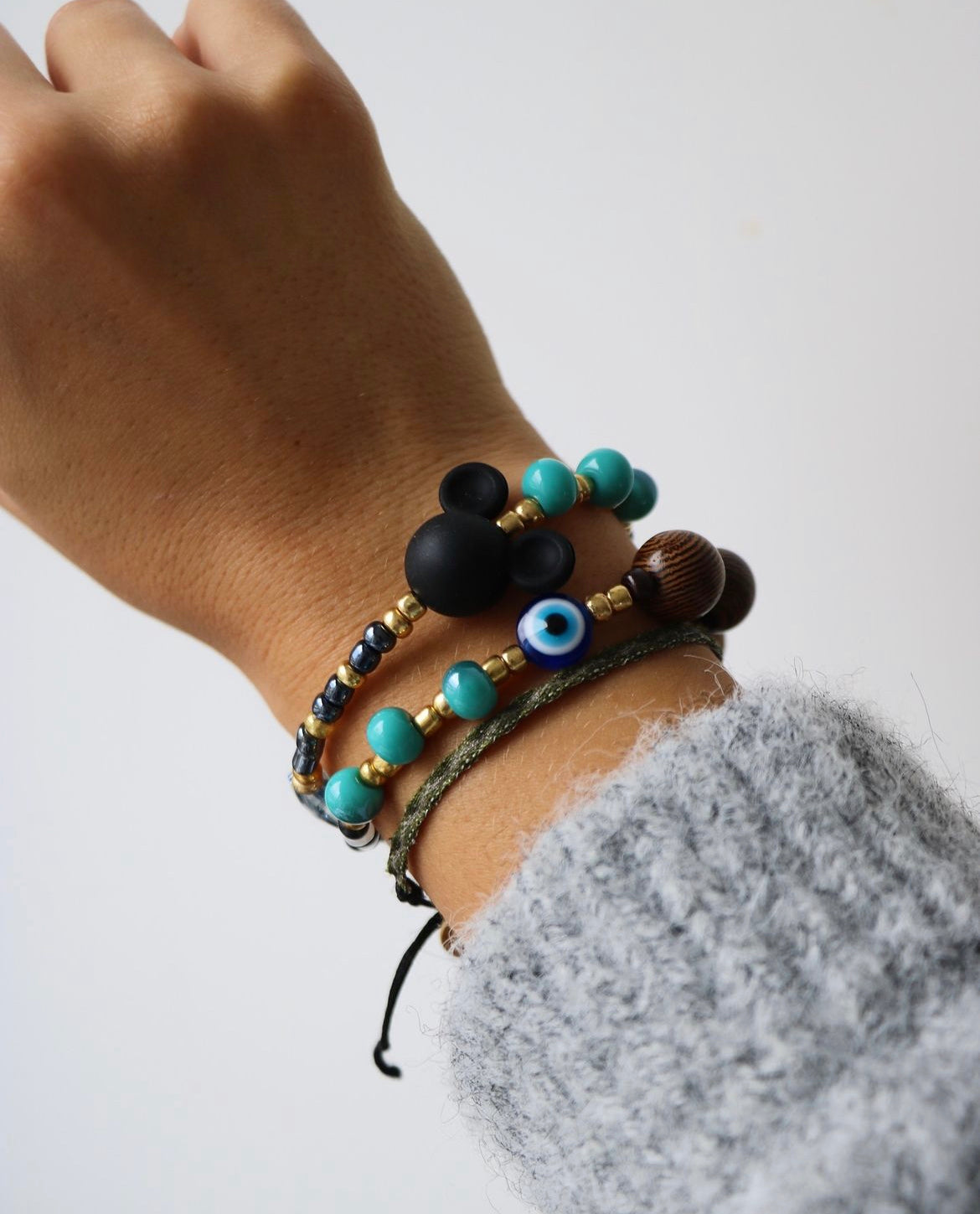 BRACELET PERLES "AZUR" N°1