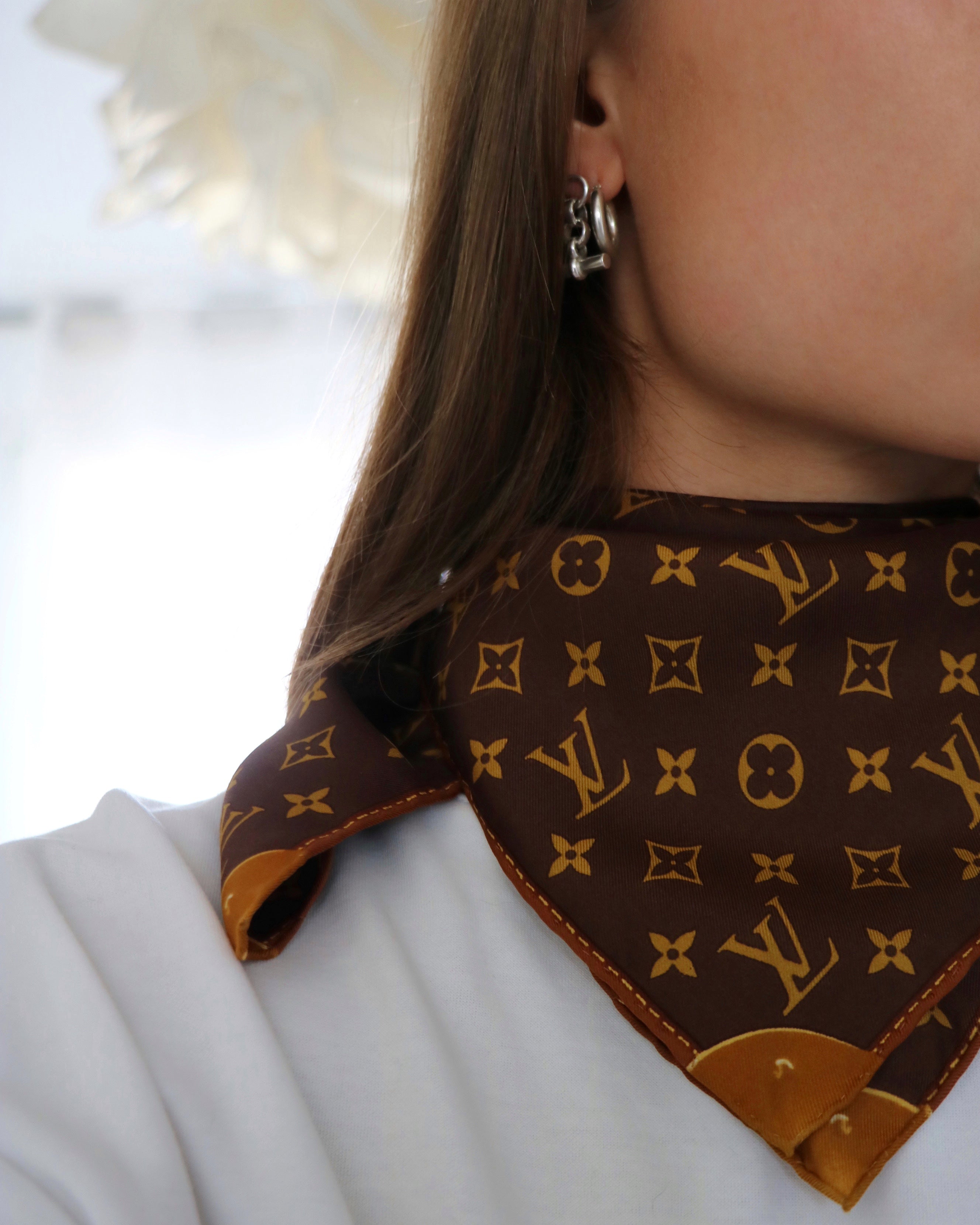 FOULARD LOUIS VUITTON VINTAGE | 100% SOIE