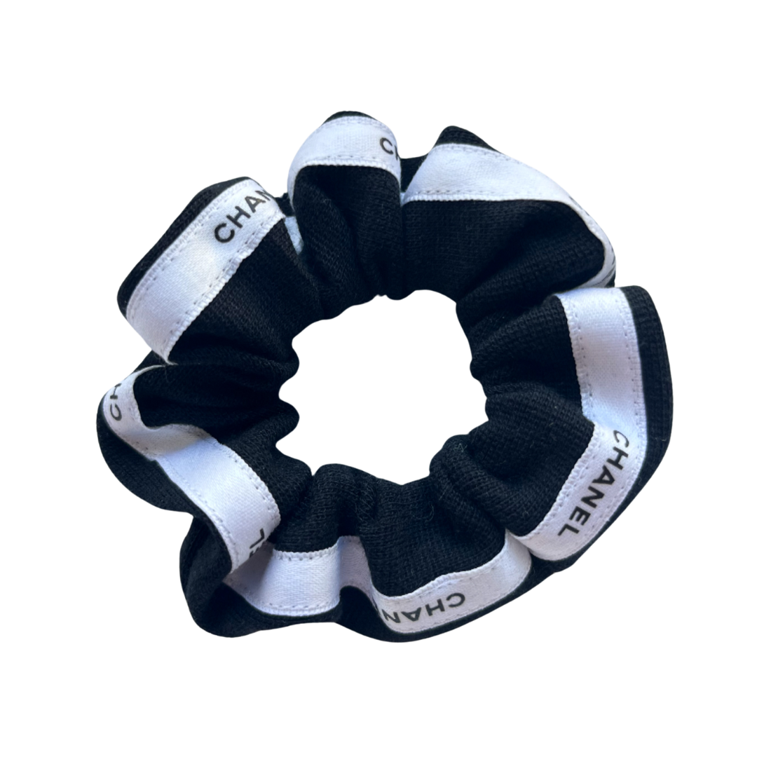 MINI CHOUCHOU UPCYCLÉ | NOIR & BLANC