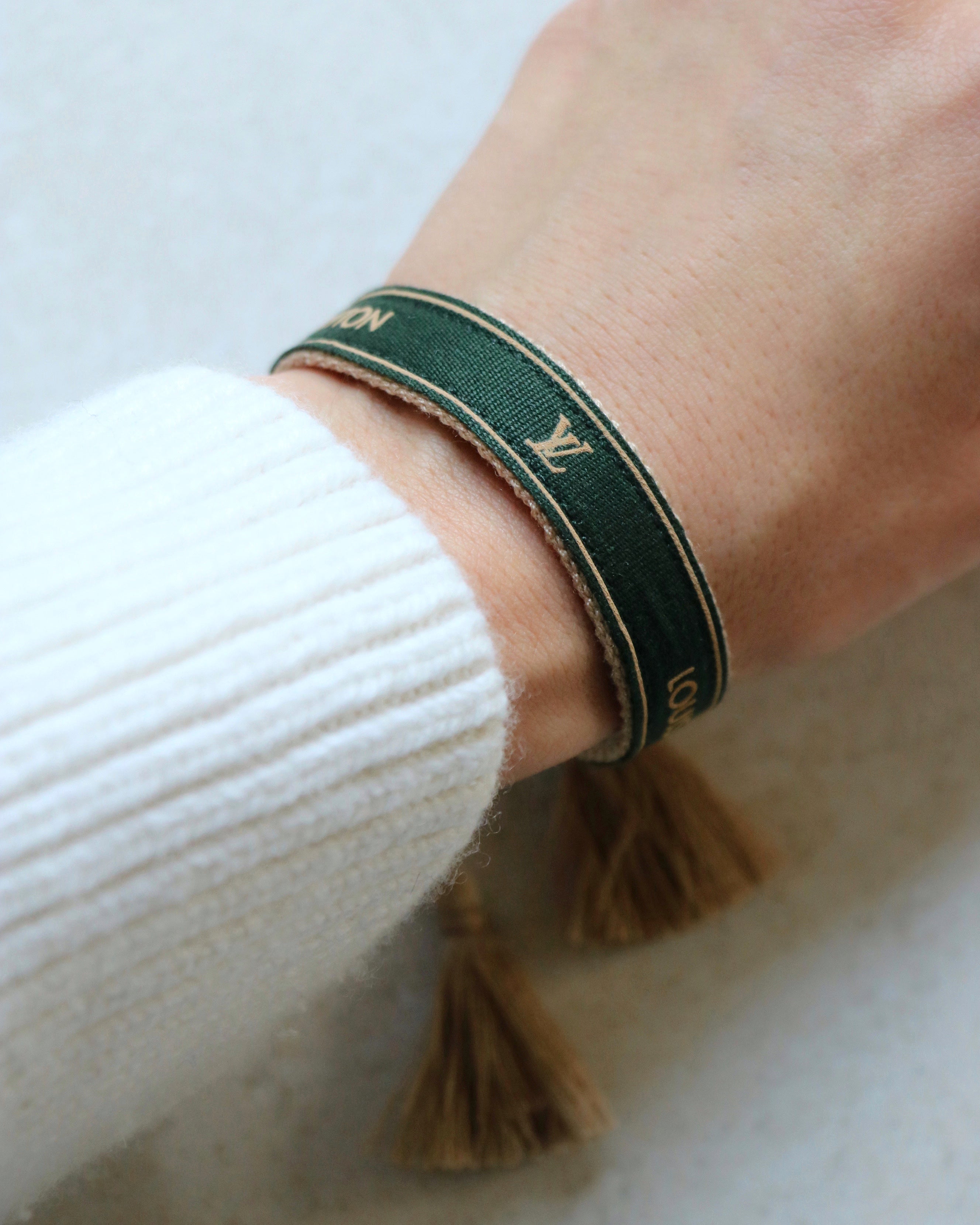BRACELET TISSÉ UPCYCLÉ BRACELET LOUIS VUITTON | RARE