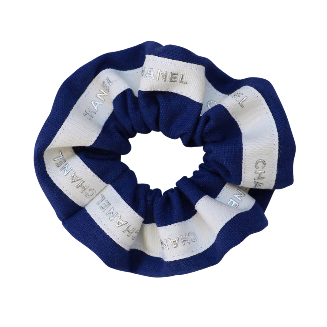CHOUCHOU UPCYCLÉ | BLEU MARINE & ARGENTÉ