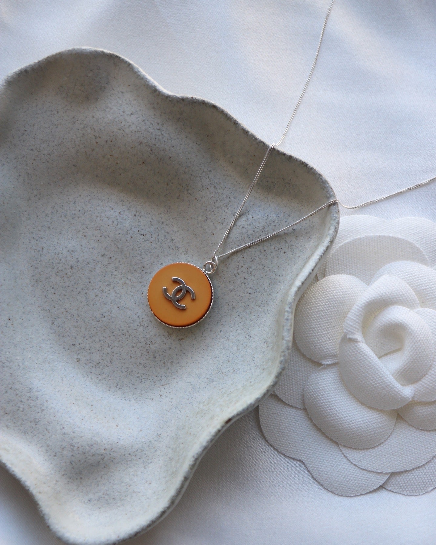 COLLIER UPCYCLÉ ARGENT 925 | ORANGE