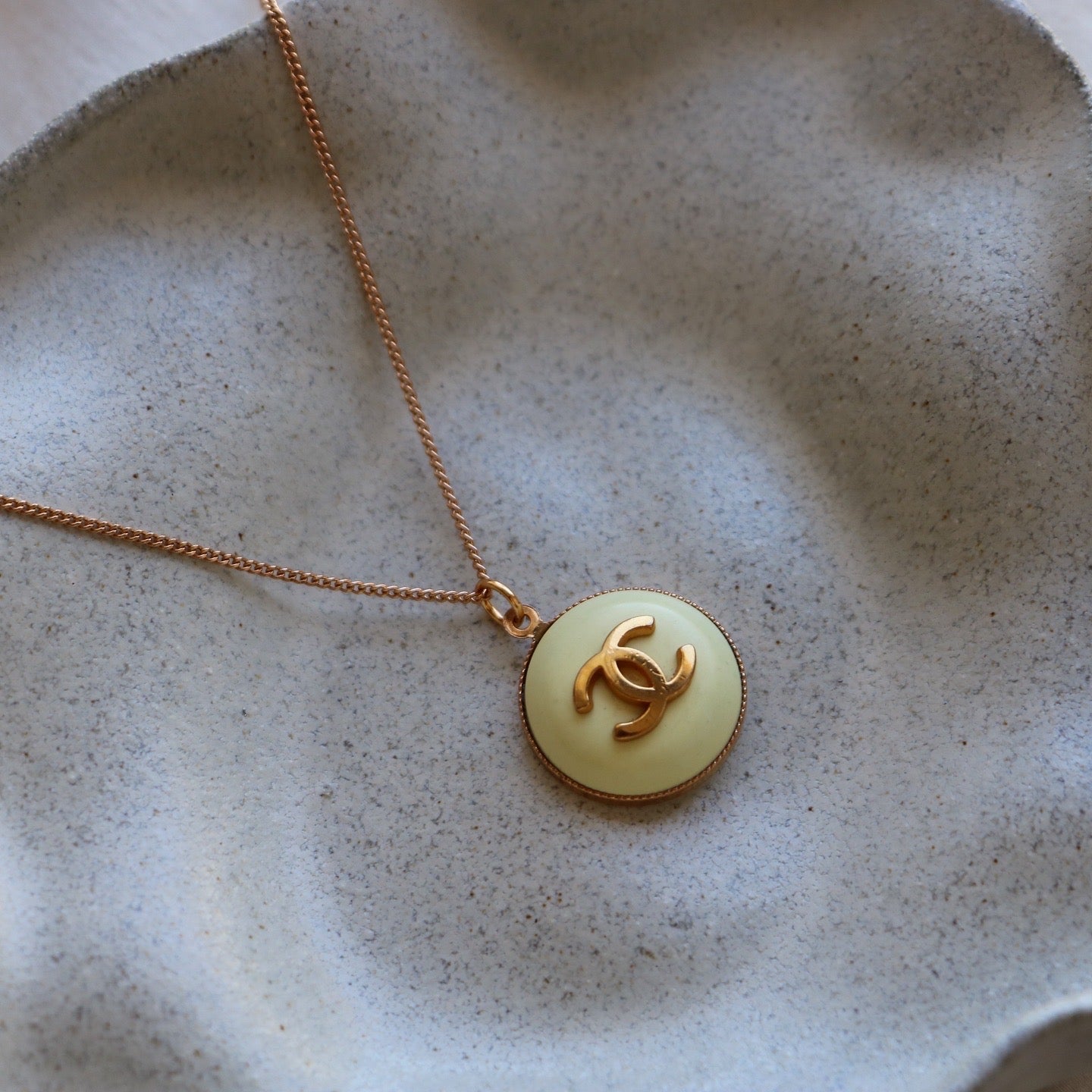 COLLIER UPCYCLÉ | JAUNE PASTEL RARE