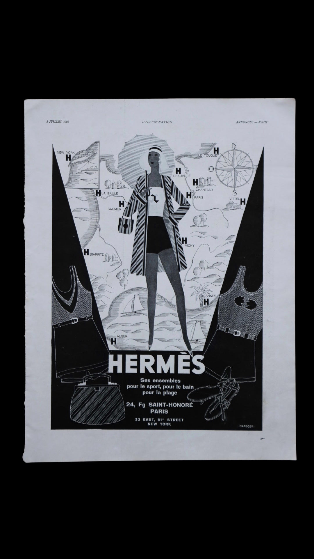 AFFICHE HERMÈS VINTAGE N°1