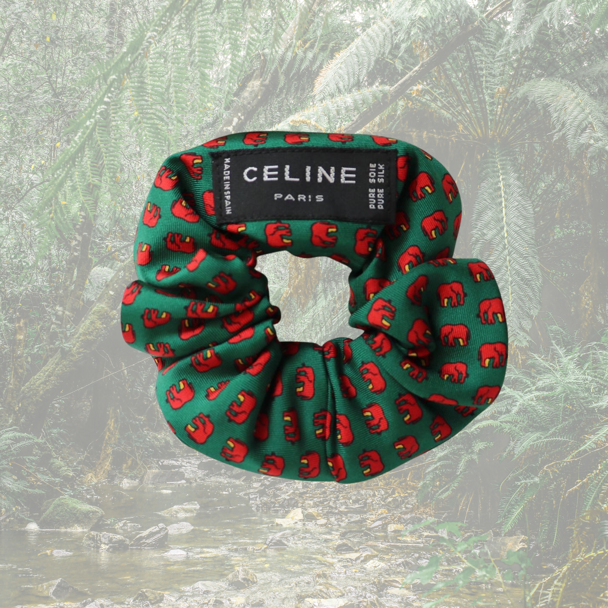 CHOUCHOU UPCYCLÉ "JUNGLE" CELINE 100% SOIE