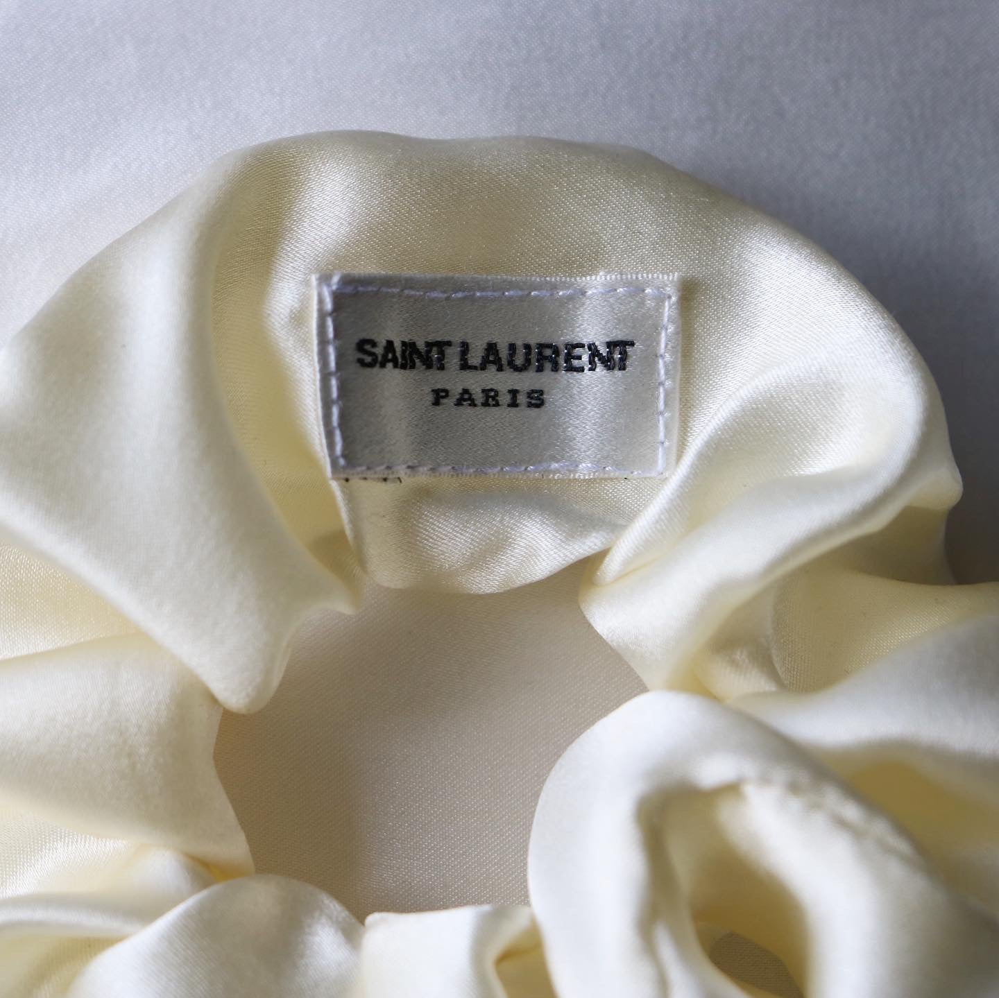 CHOUCHOU UPCYCLÉ YSL | CREAMY 100% SOIE