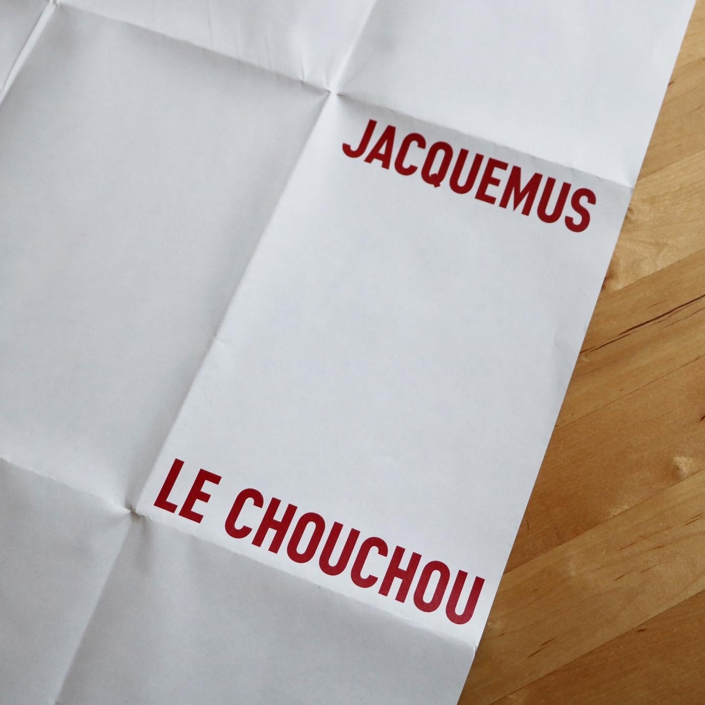 GRANDE AFFICHE JACQUEMUS