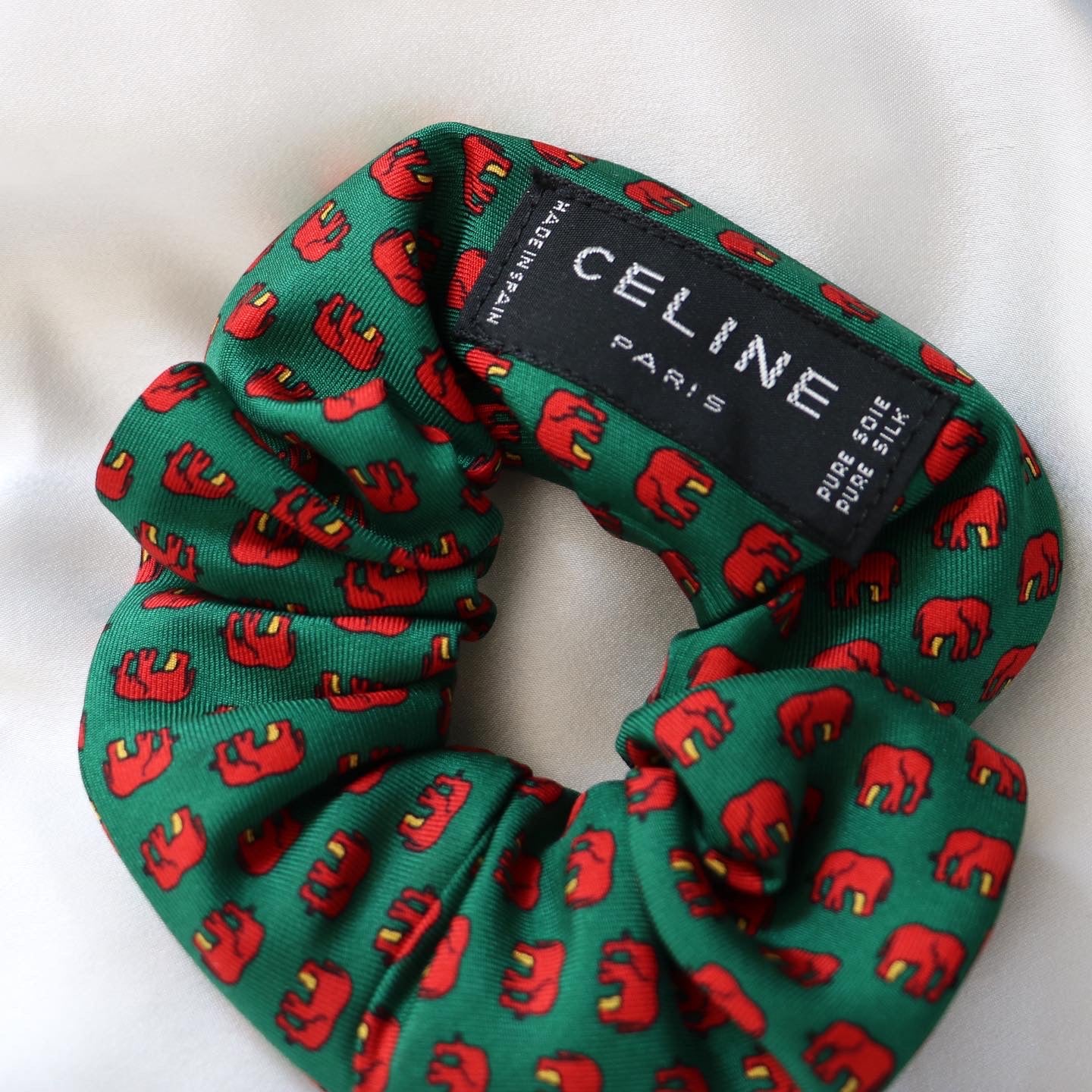 CHOUCHOU UPCYCLÉ "JUNGLE" CELINE 100% SOIE