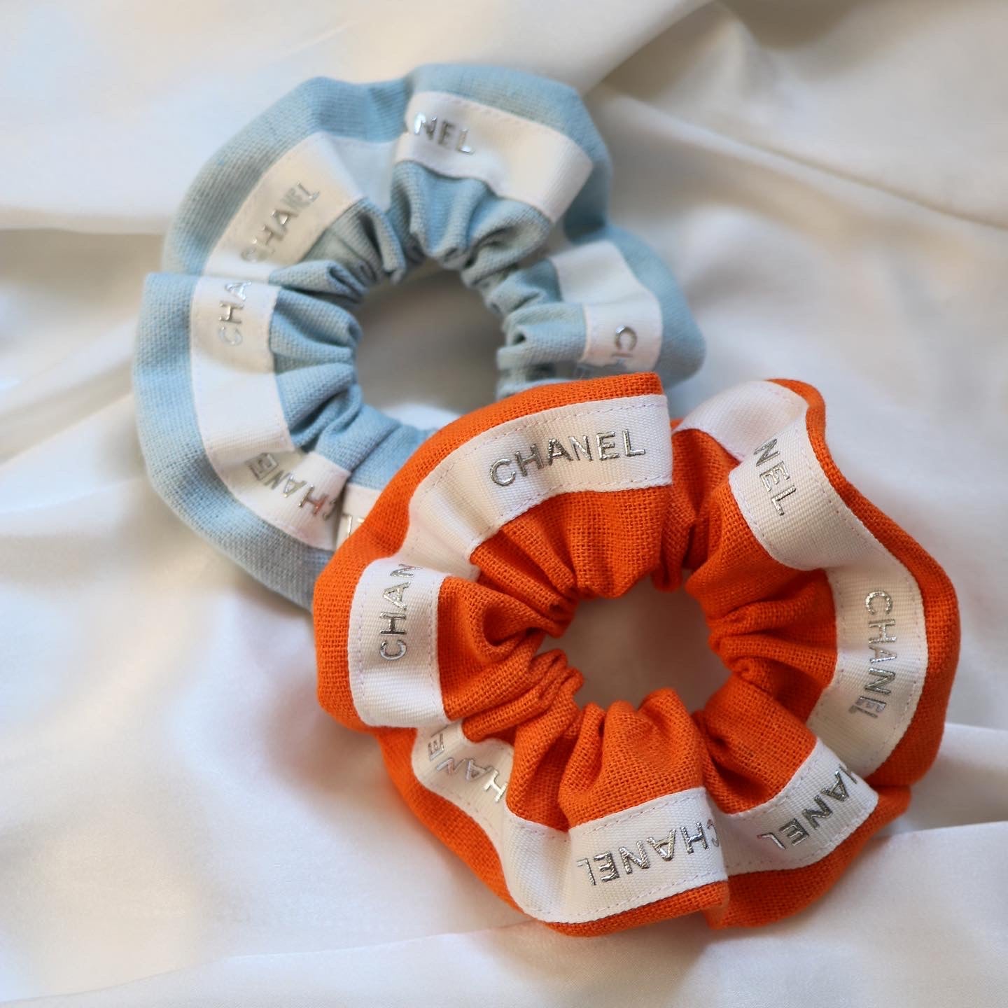 CHOUCHOU UPCYCLÉ CHANEL | ORANGE