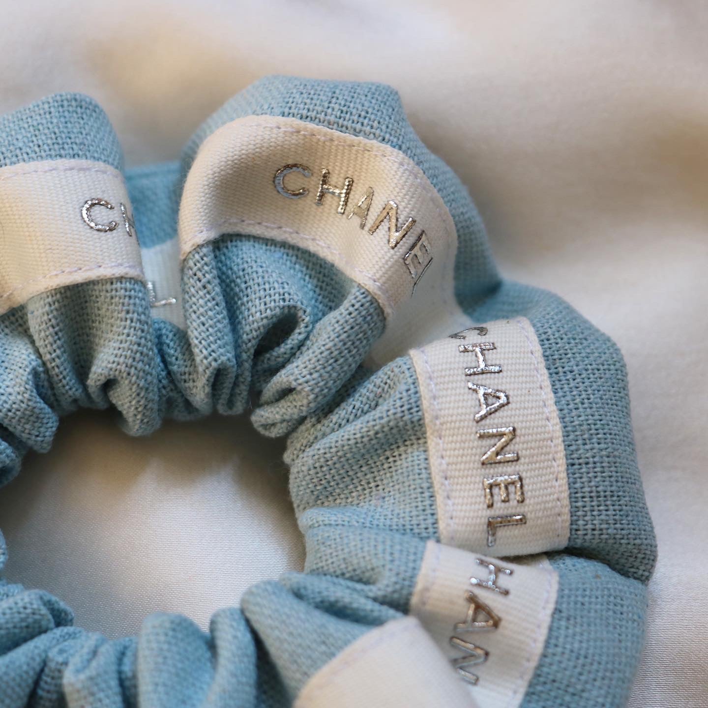 CHOUCHOU UPCYCLÉ | BLEU & ARGENTÉ