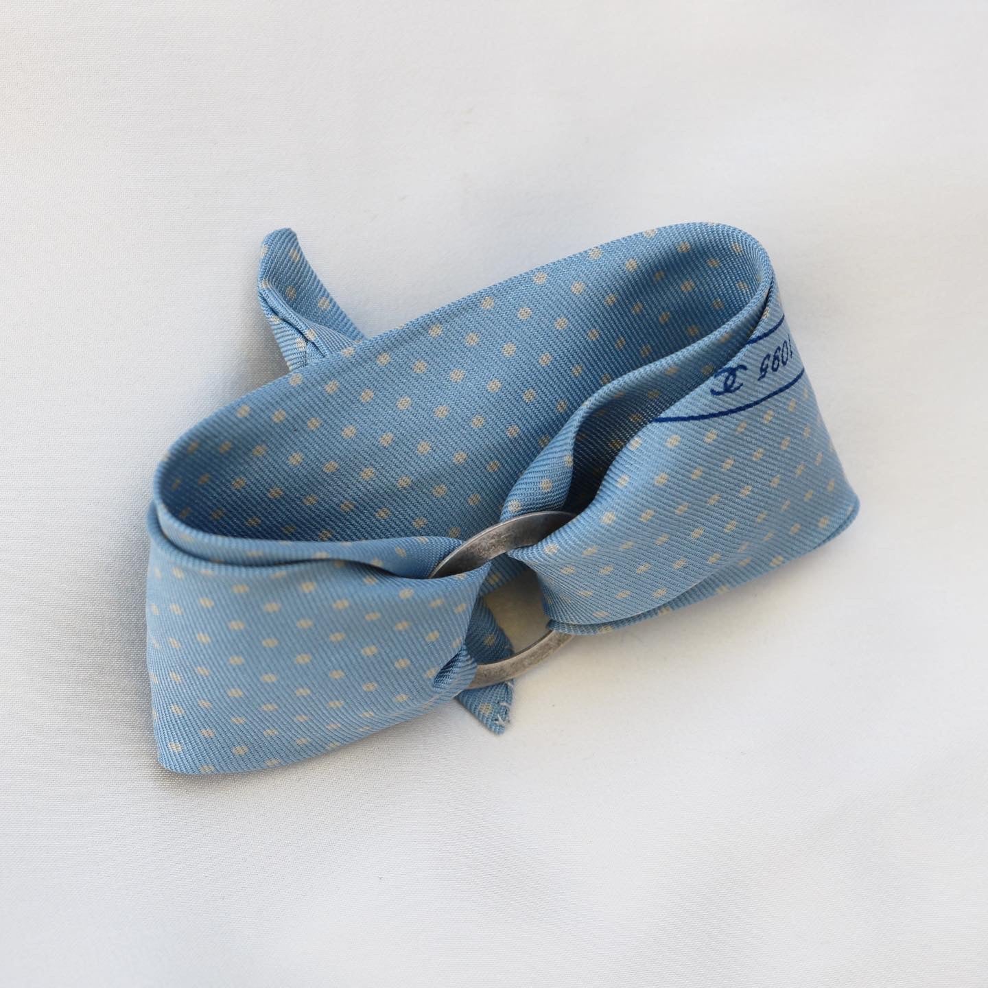 BRACELET FOULARD UPCYCLÉ CHANEL | 100% SOIE
