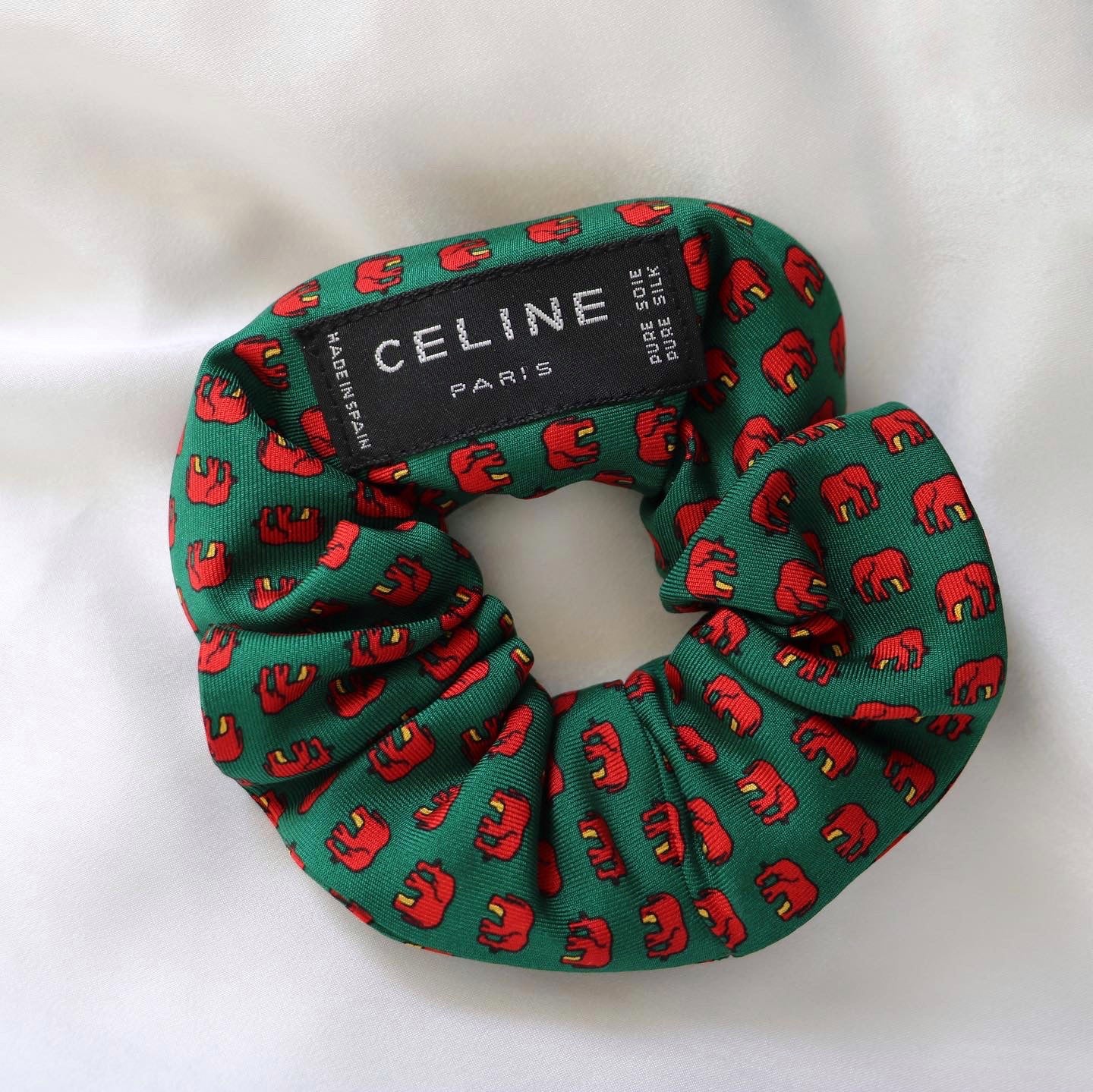 CHOUCHOU UPCYCLÉ "JUNGLE" CELINE 100% SOIE