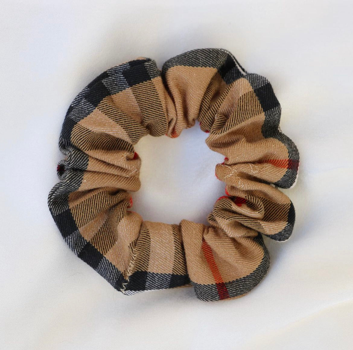 MINI CHOUCHOU UPCYCLÉ BURBERRY
