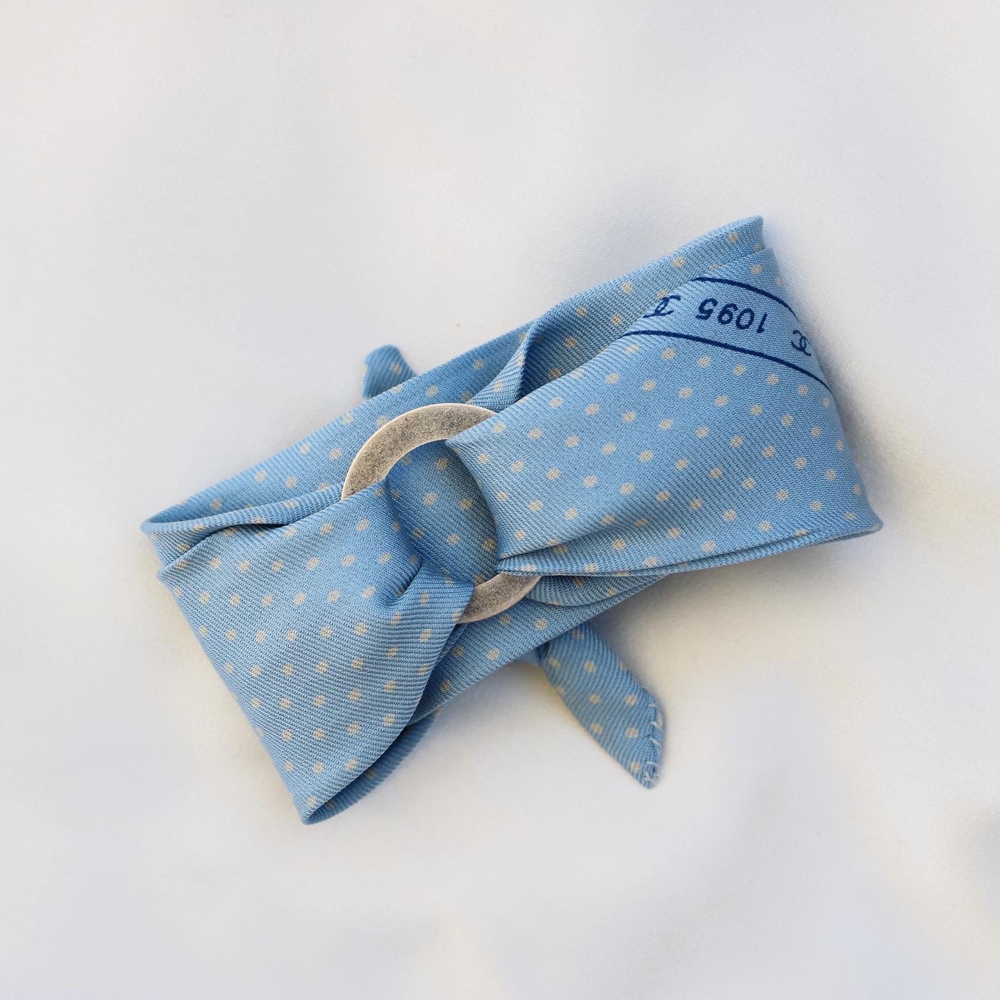 BRACELET FOULARD UPCYCLÉ CHANEL | 100% SOIE