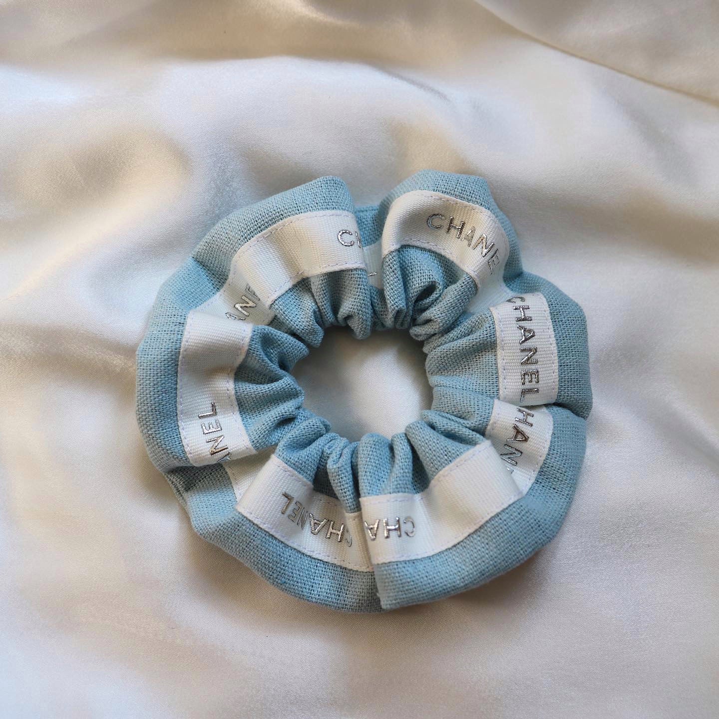CHOUCHOU UPCYCLÉ | BLEU & ARGENTÉ