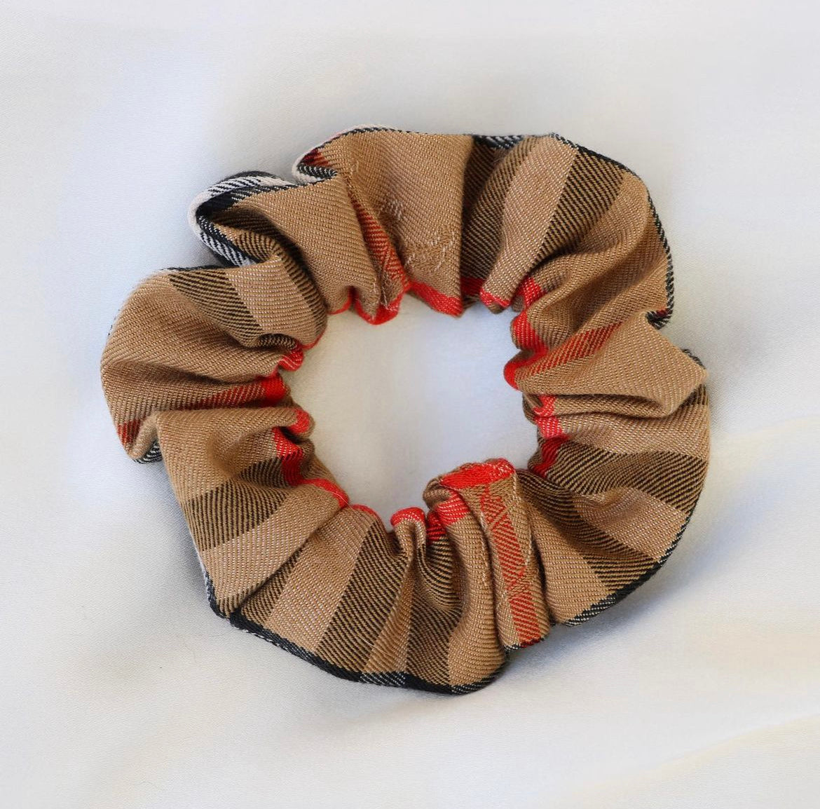 MINI CHOUCHOU UPCYCLÉ BURBERRY