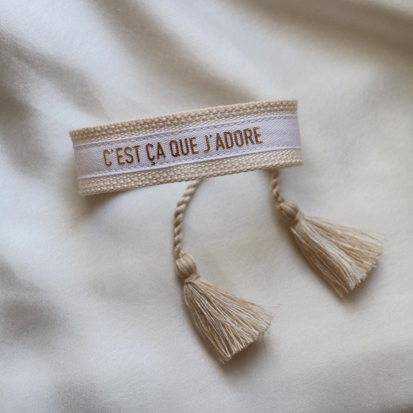 BRACELET TISSÉ UPCYCLÉ | DIOR J’ADORE