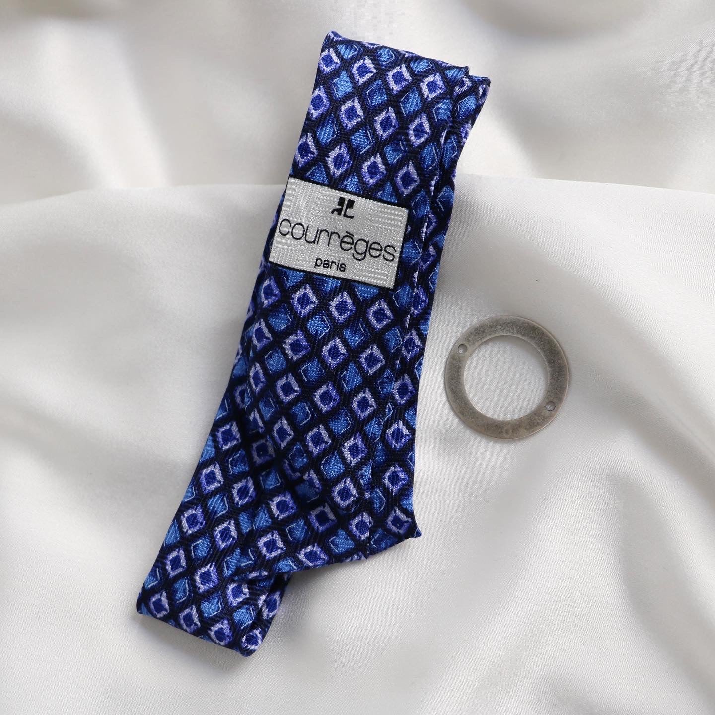 BRACELET FOULARD UPCYCLÉ COURRÈGES | 100% SOIE
