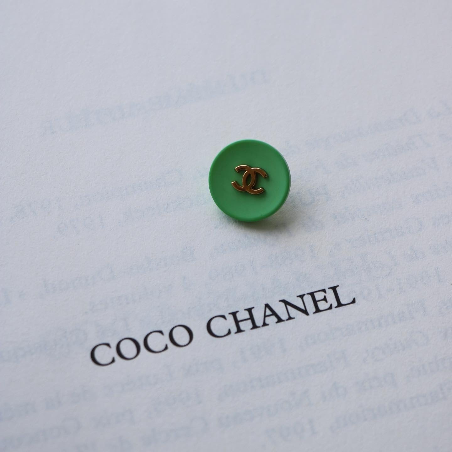 COLLIER UPCYCLÉ CHANEL | VERT