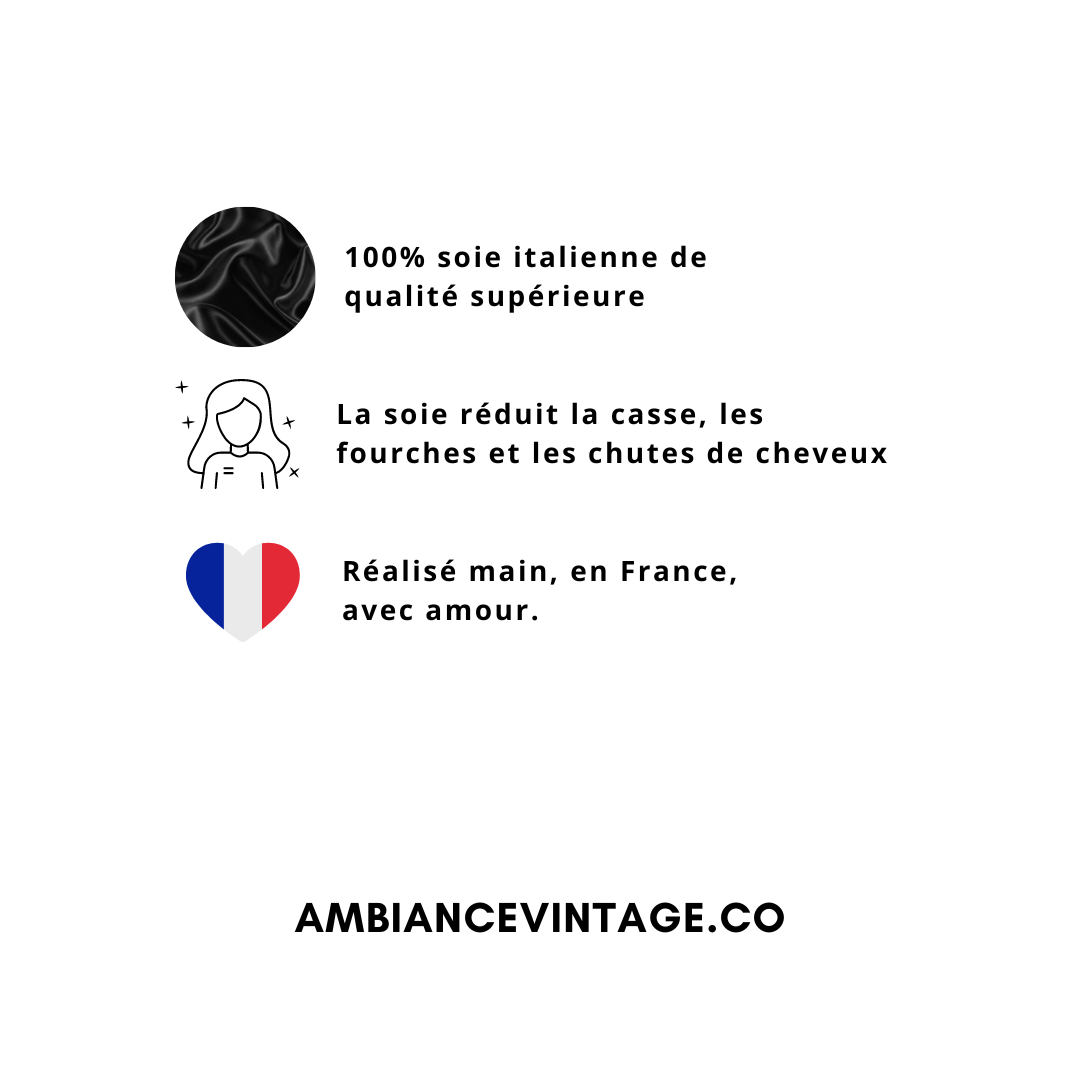 FOULCHIE UPCYCLÉ "ALL BLACK" | 100% SOIE