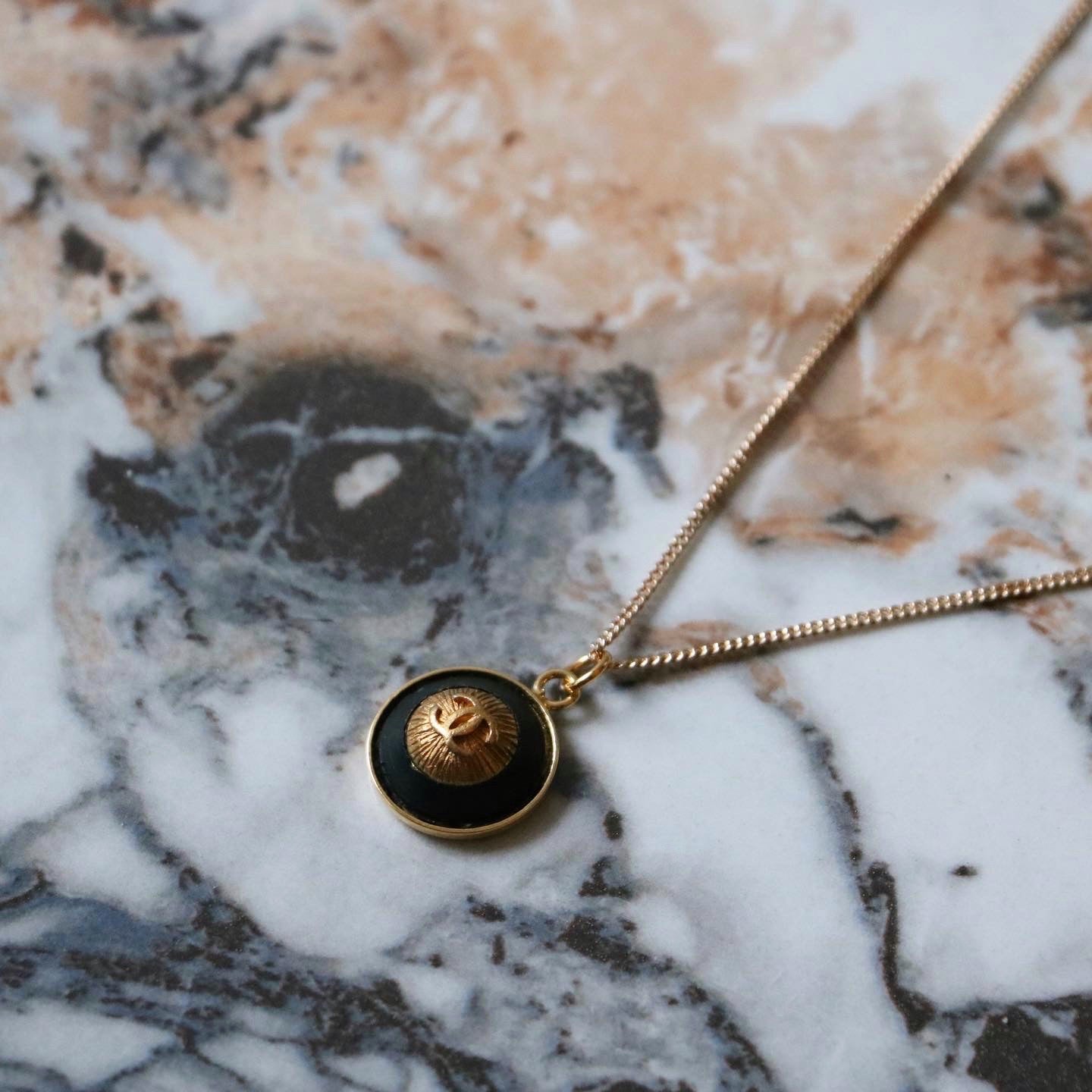 COLLIER UPCYCLÉ | BOUTON "IMPARFAIT"