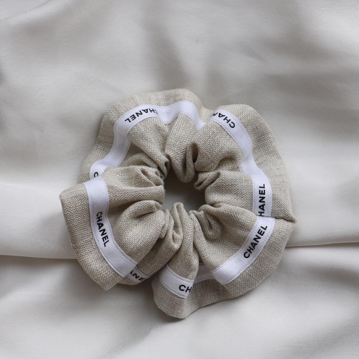 CHOUCHOU UPCYCLÉ | BEIGE SABLE 100% LIN