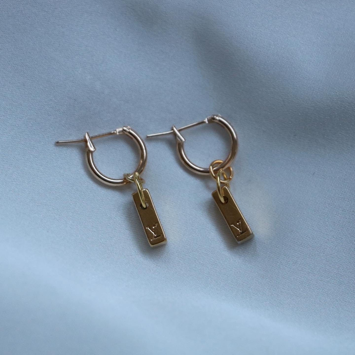 MINI CRÉOLES UPCYCLÉES LOUIS VUITTON