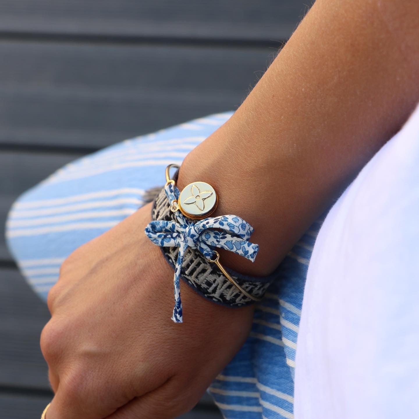 BRACELET JONC UPCYCLÉ LOUIS VUITTON