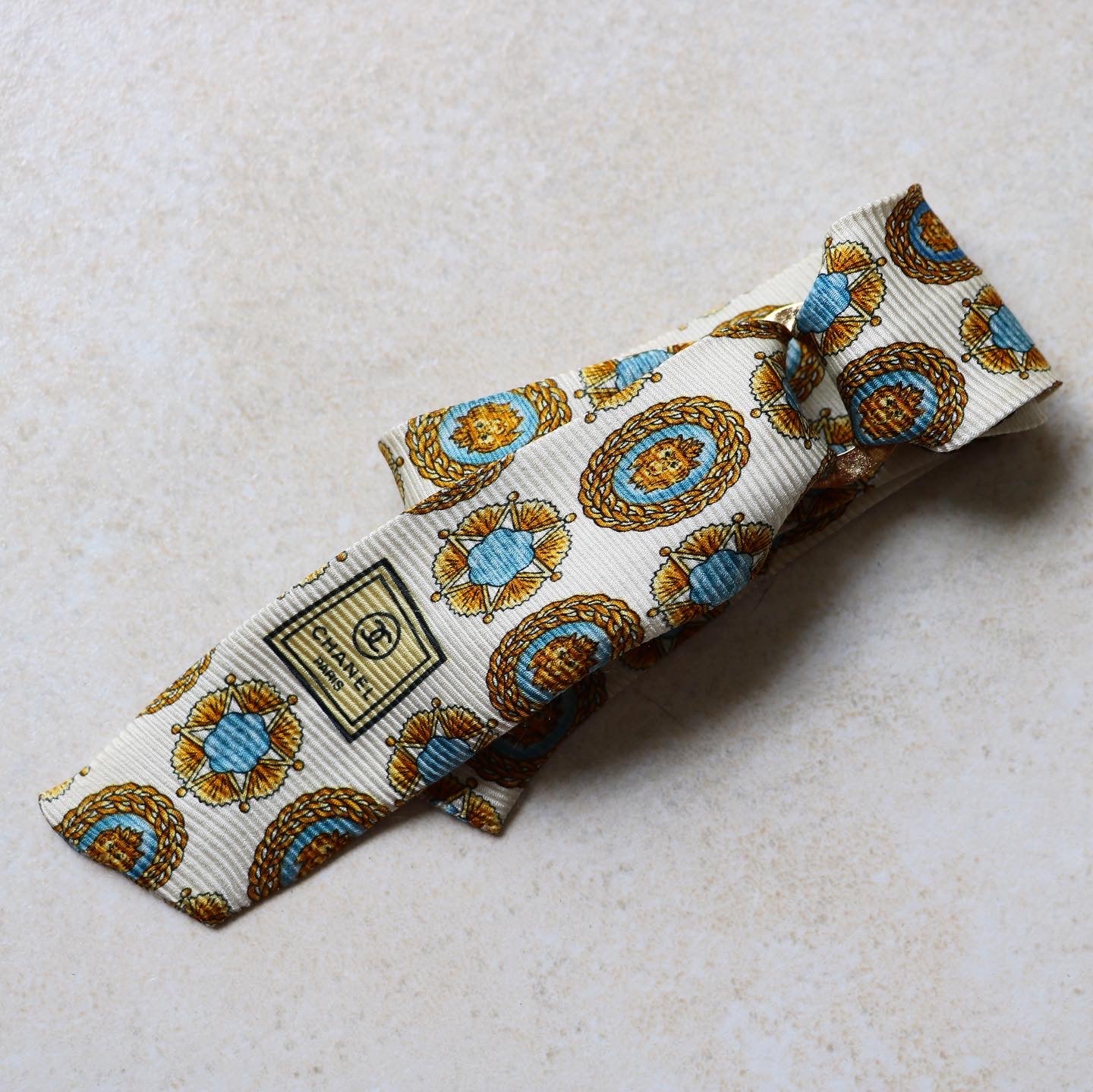 BRACELET FOULARD UPCYCLÉ CHANEL | 100% SOIE