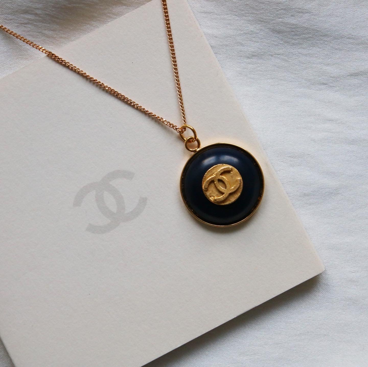 COLLIER UPCYCLÉ | BLEU MARINE