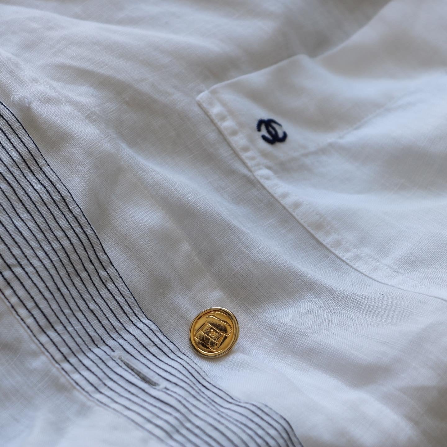 COLLIER UPCYCLÉ | BOUTON "CHANEL BAG"