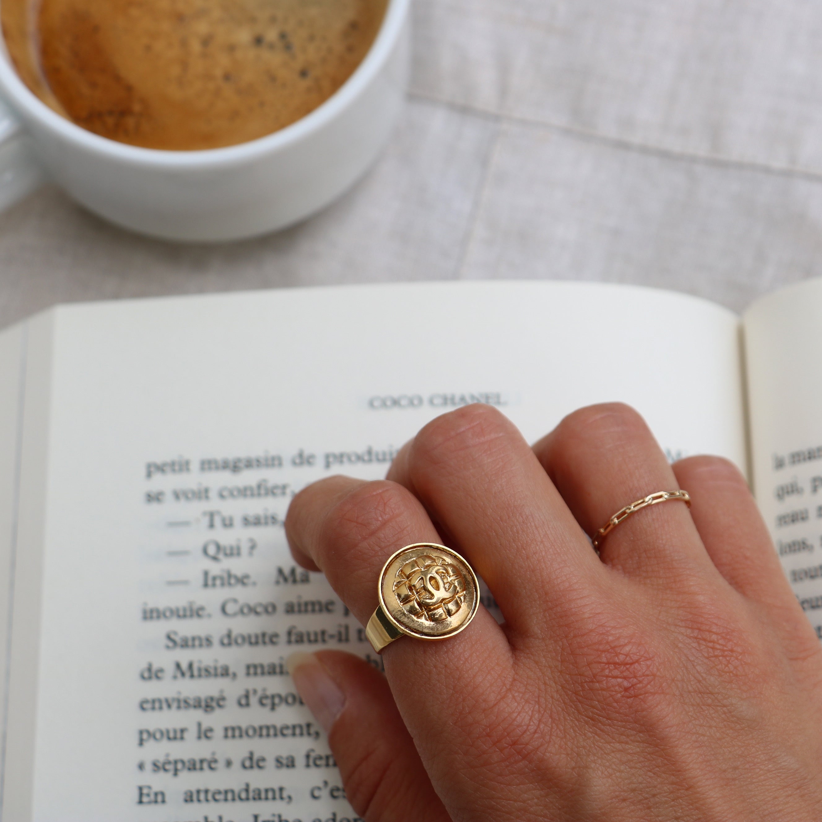 BAGUE UPCYCLÉE CHANEL