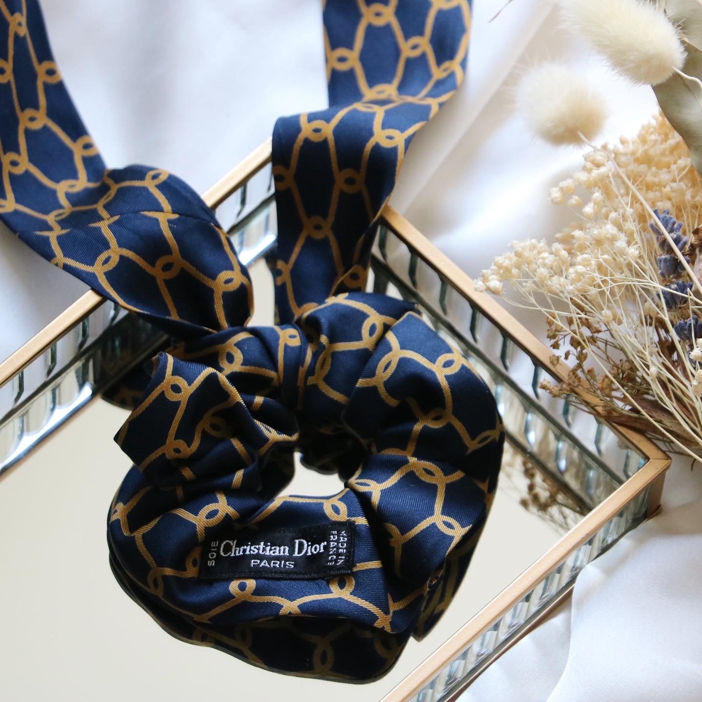 CHOUCHOU DIOR UPCYCLÉ SOIE