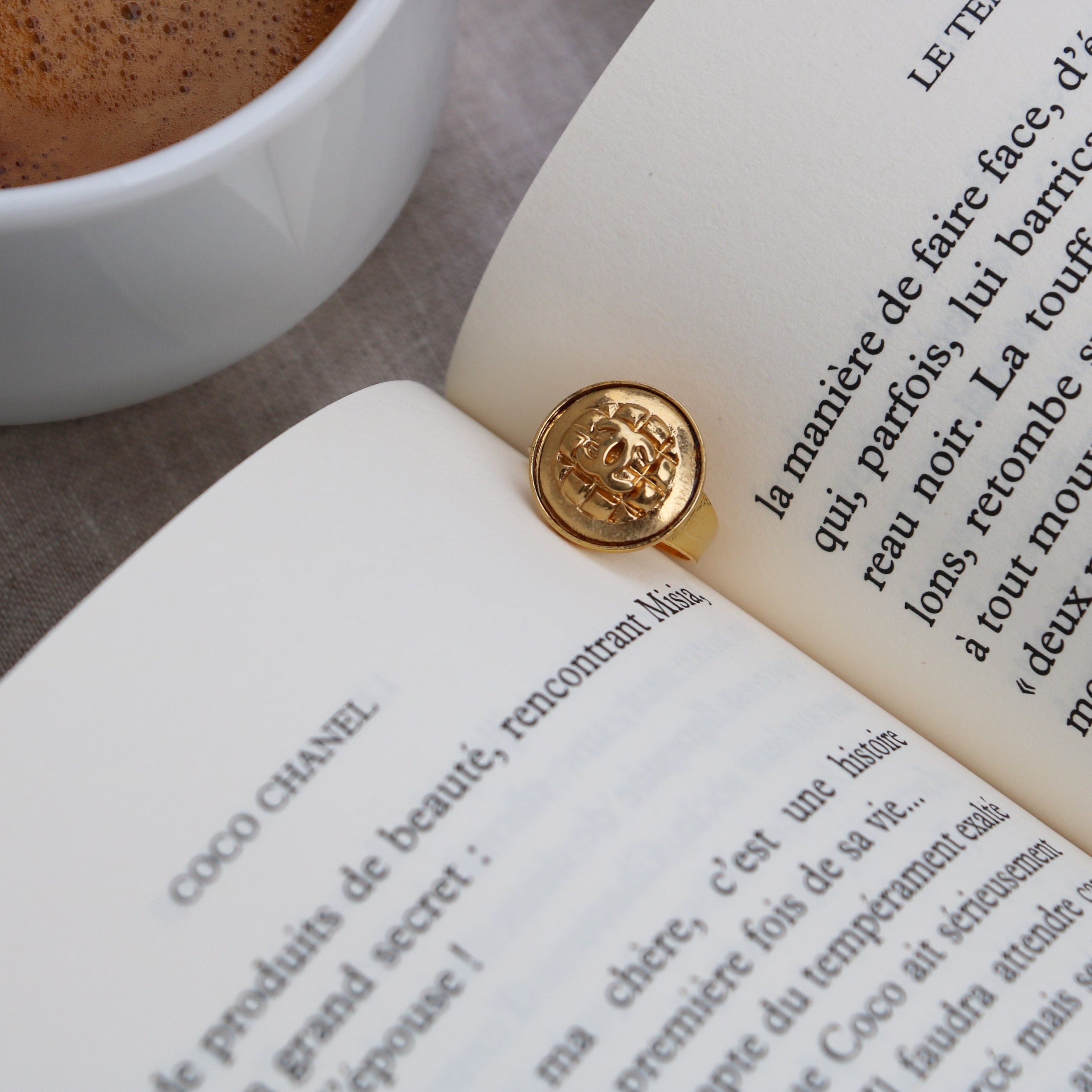 BAGUE UPCYCLÉE CHANEL