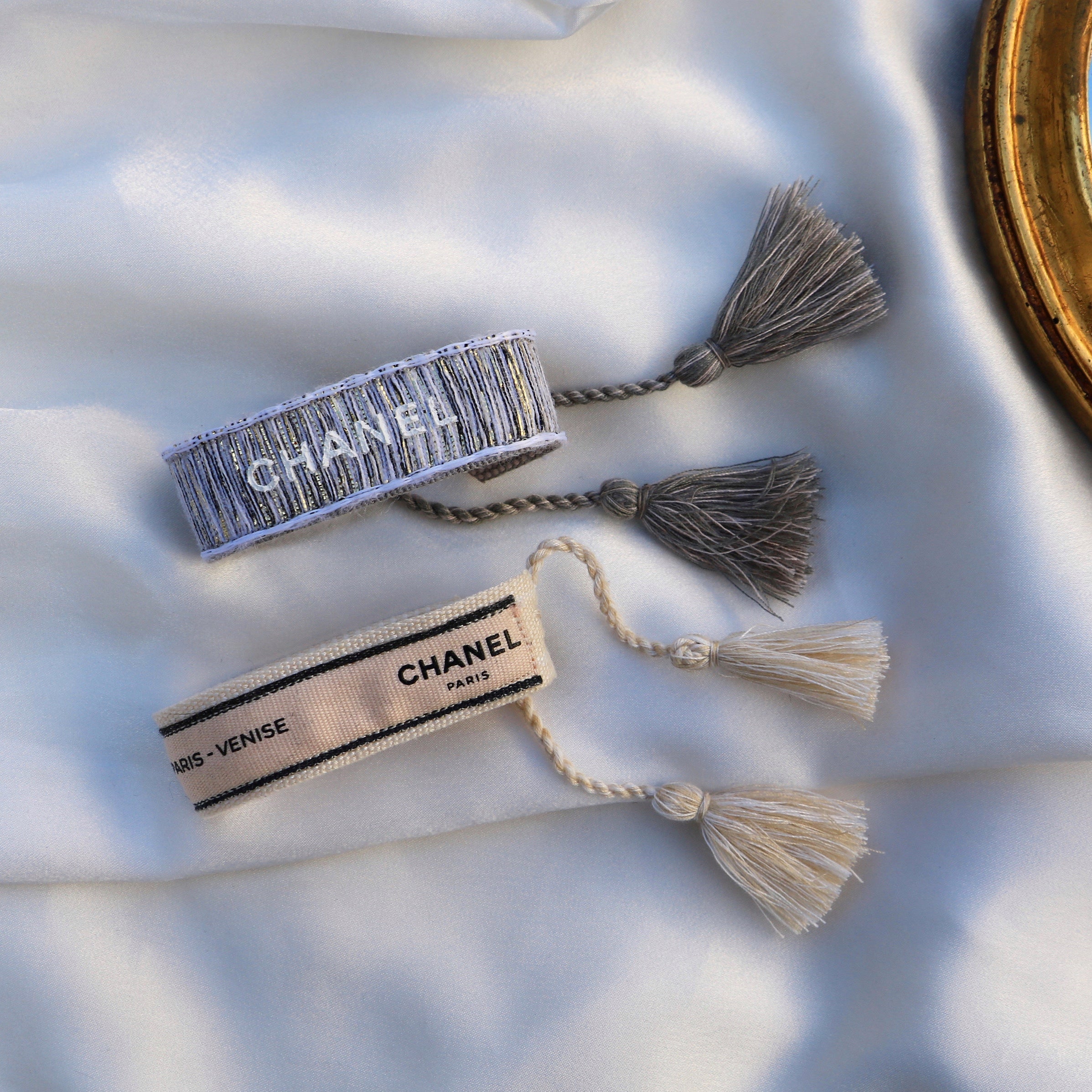 BRACELET TISSÉ UPCYCLÉ CHANEL | PARIS VENISE