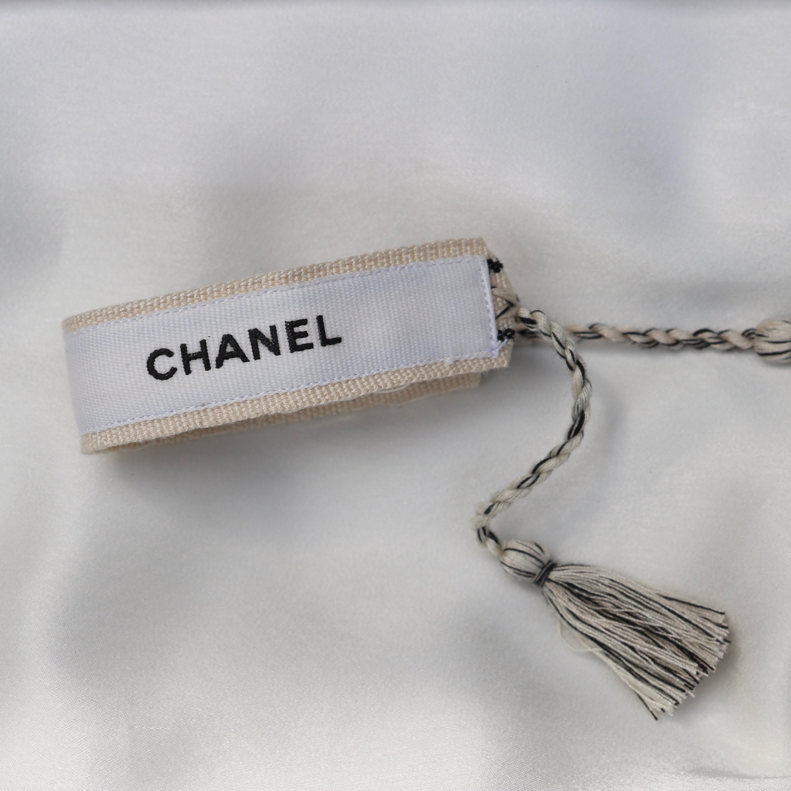 BRACELET TISSÉ UPCYCLÉ | BLANC & BEIGE
