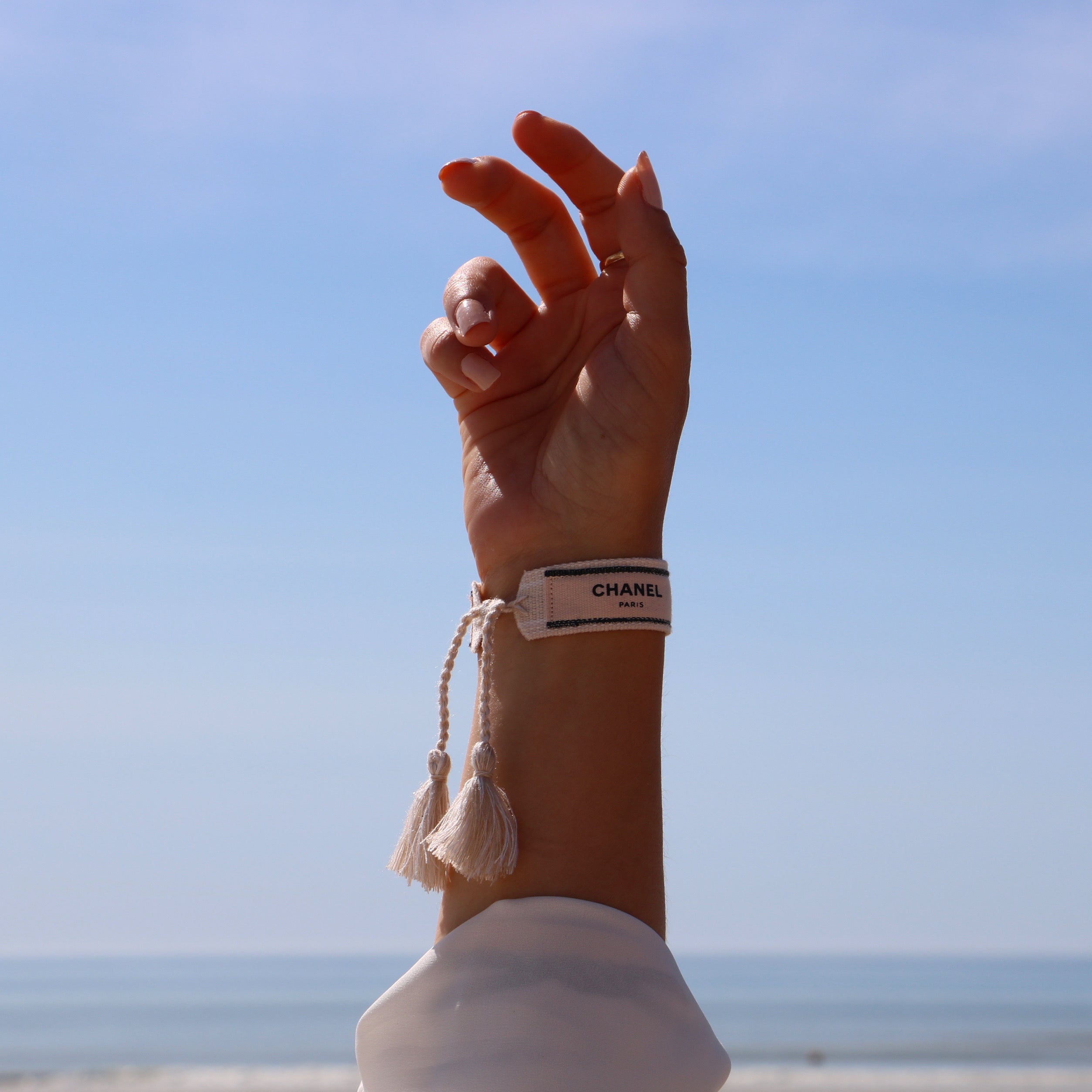 BRACELET TISSÉ UPCYCLÉ CHANEL | PARIS VENISE