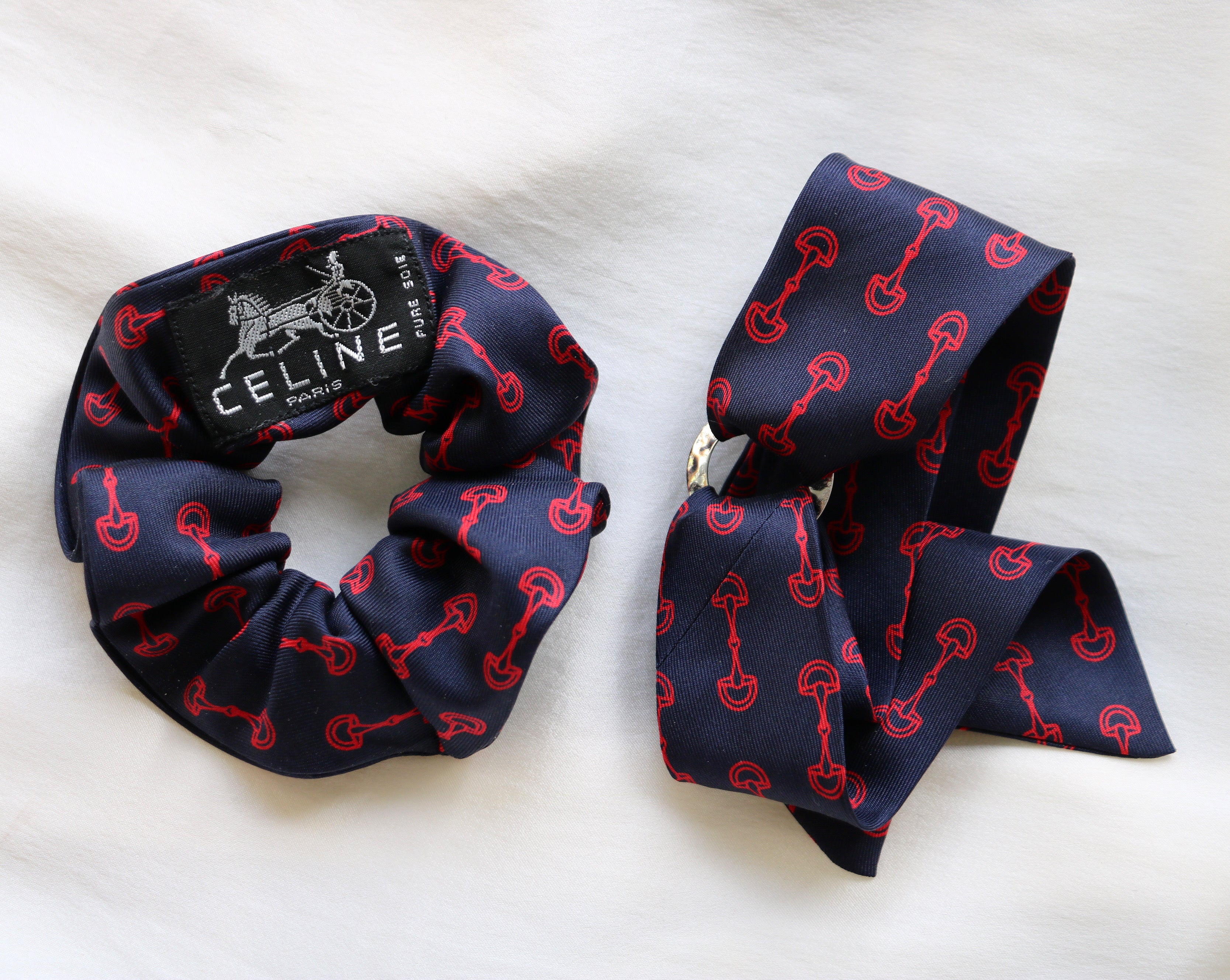 BRACELET FOULARD UPCYCLÉ CÉLINE | 100% SOIE