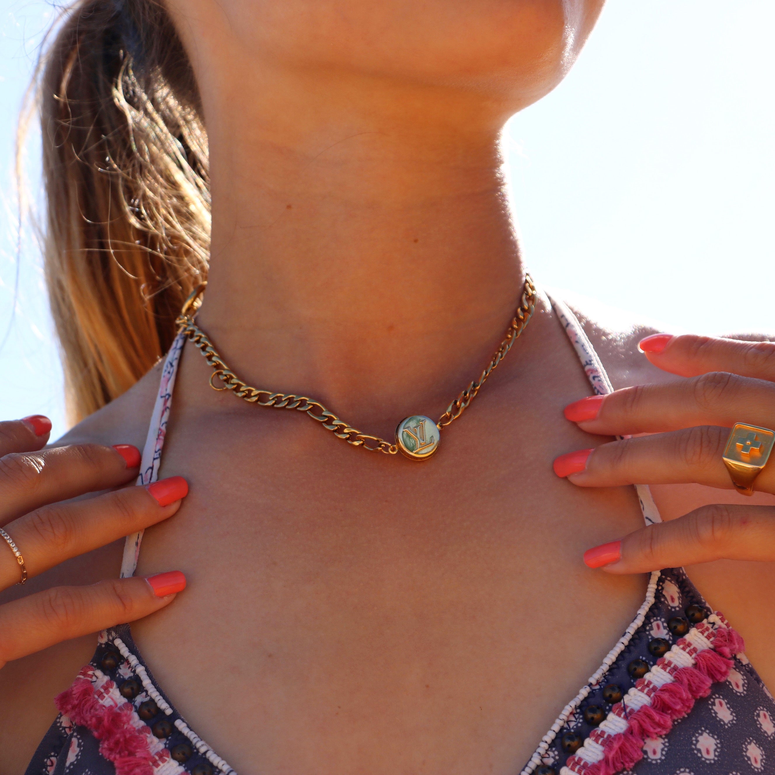 BRACELET / COLLIER UPCYCLÉ LOUIS VUITTON N°1