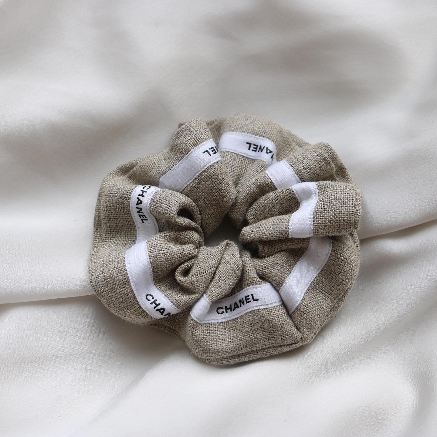 CHOUCHOU UPCYCLÉ | MARRON CAFÉ | 100% LIN