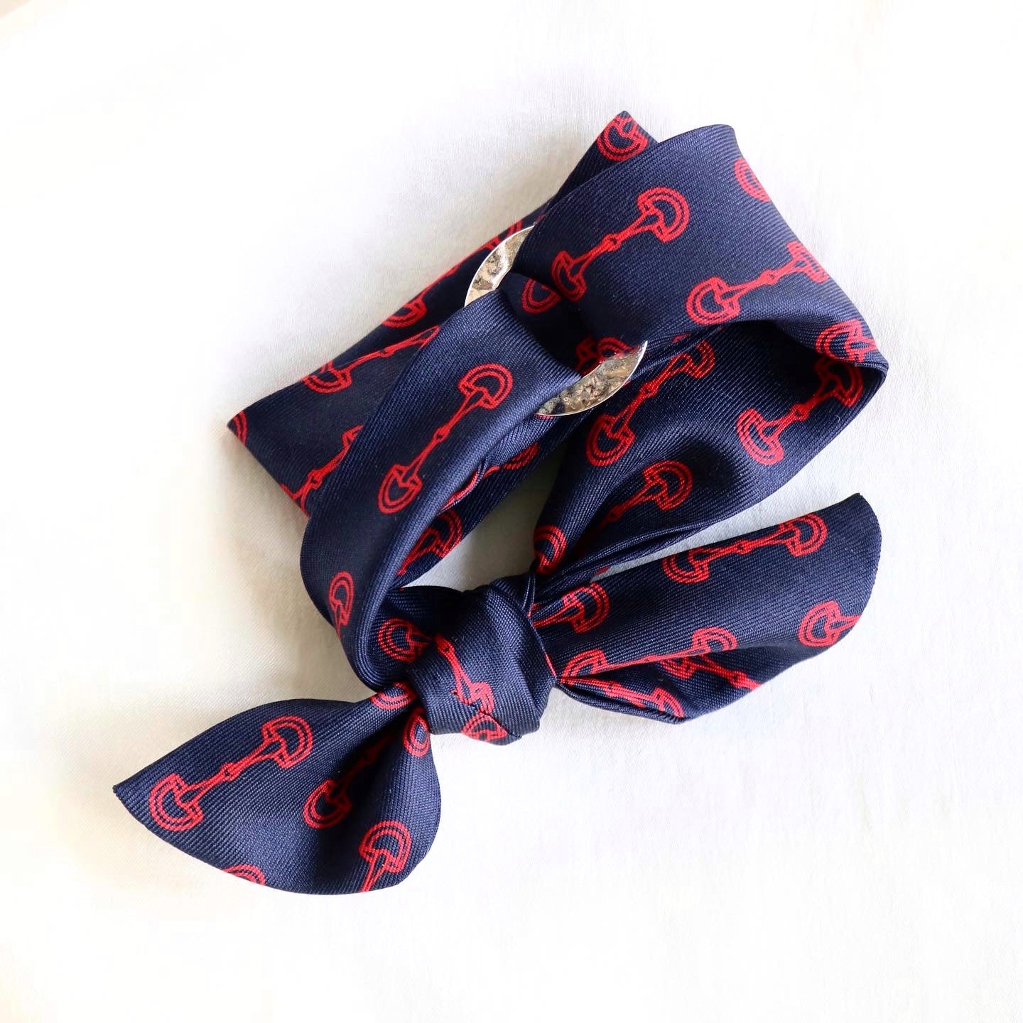 BRACELET FOULARD UPCYCLÉ CÉLINE | 100% SOIE